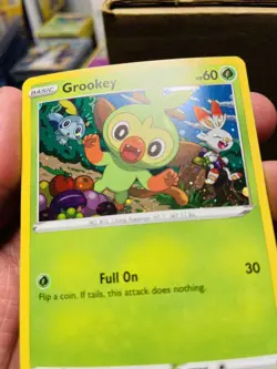 Pokemon Grookey SWSH070 Sword & Shield Cosmos Holo Black Star Promo NM - Image 3