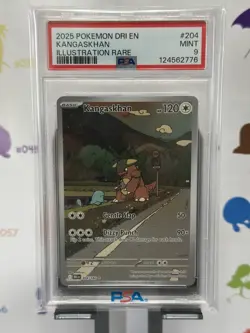 Kangaskhan 204/182 Mint PSA 9 Pokemon Destined Rivals Illustration Rare English - Image 1