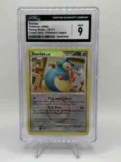 CGC 9-Gem, Snorlax (2009 Rising Rivals 33/111 Cross Holo Pokemon League) - Image 1
