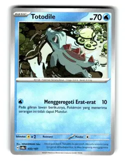 Pokemon Festival Terastal EX Prismatic Evolutions Totodile 032/187 - Image 1