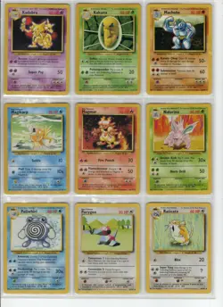COMPLETE BASE SET ALMOST OF 68 DIFFERENT UN-COMMONS AND COMMON POKEMON LP - Image 2