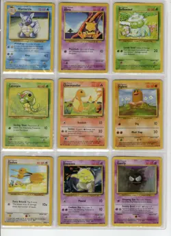 COMPLETE BASE SET ALMOST OF 68 DIFFERENT UN-COMMONS AND COMMON POKEMON LP - Image 3