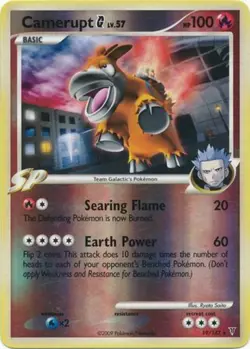Camerupt [G] - 19/147 - Rare - Reverse Holo LP, English Pokemon Supreme Victors - Image 1