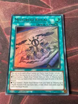 Yugioh Mitsurugi Ritual SUDA-EN095 Ultra Rare Near Mint 1st Edition - Image 1