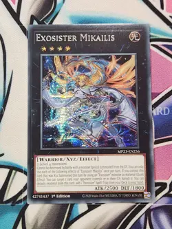 YU-GI-OH MP23-EN256 Exosister Mikailis Prismatic Secret Rare 1st Edition. - Image 1