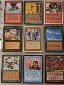 Vintage Magic The Gathering Binder Collection Card Lot MTG 1993-2003 Rares - Image 1