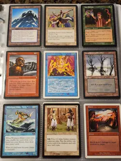 Vintage Magic The Gathering Binder Collection Card Lot MTG 1993-2003 Rares - Image 3