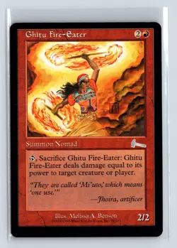 GHITU FIRE-EATER - MTG Magic the Gathering Card - Urza's Legacy - Uncommon - Image 1