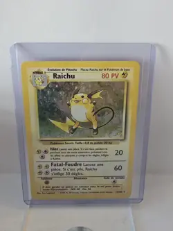 Pokemon Trading Card French Raichu PV Holo 14/102 - Image 1
