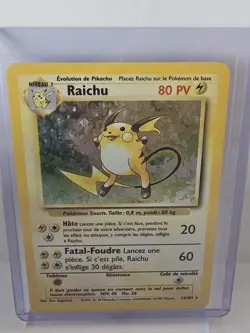 Pokemon Trading Card French Raichu PV Holo 14/102 - Image 2