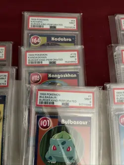 11 Card LOT Pokemon Burger King Perforated ALL PSA’s - Image 3