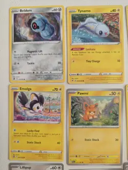 Cute Pokemon Card Lot sowsow Art Card Lot Of 9 Electric Lillipup Emolga LP - Image 2