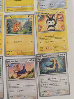 Cute Pokemon Card Lot sowsow Art Card Lot Of 9 Electric Lillipup Emolga LP - Image 4