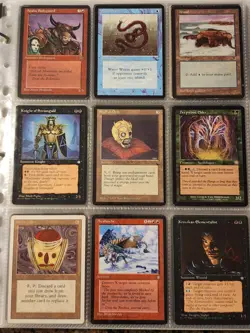 Vintage Magic The Gathering Binder Collection Card Lot MTG 1993-2003 Rares - Image 1