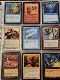 Vintage Magic The Gathering Binder Collection Card Lot MTG 1993-2003 Rares - Image 3