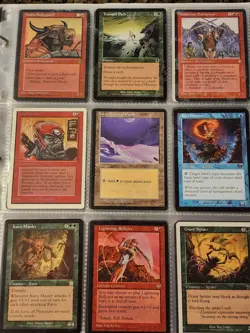 Vintage Magic The Gathering Binder Collection Card Lot MTG 1993-2003 Rares - Image 4