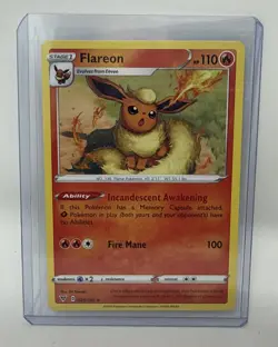 Flareon - 026/185 - Pokemon Vivid Voltage Sword & Shield Cosmos Holo Card - Image 1