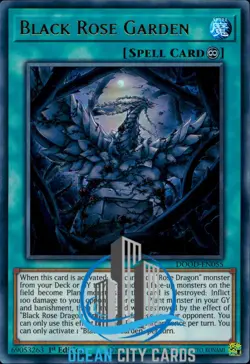 Yugioh DOOD-EN055 Black Rose Garden : Ultra Rare Card 1st Edition - Image 1
