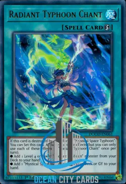 Yugioh DOOD-EN061 Radiant Typhoon Chant : Ultra Rare Card : 1st Edition - Image 1
