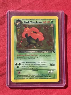 Dark Vileplume 13/82 Holo Shiny Card Excellent Condition Pokemon (T77) - Image 1