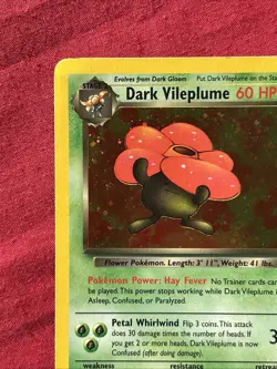 Dark Vileplume 13/82 Holo Shiny Card Excellent Condition Pokemon (T77) - Image 4