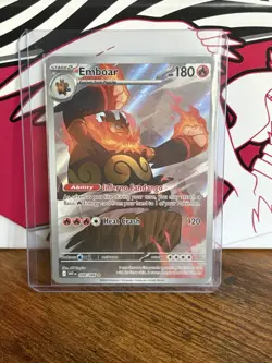 Emboar Pokemon Card Holo Rare Stage 2 180 HP Heat Crash Ability - Image 1