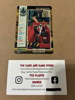 1995 Spawn Power Cardz Toy Spawn Exclusive Exc1 Promo Card TCG CCG Game - Image 1