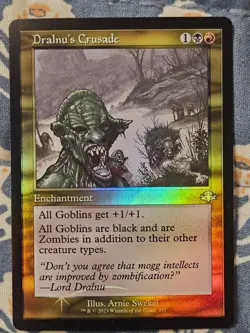 Dralnu's Crusade FOIL Dominaria Remastered MTG Magic - Image 2
