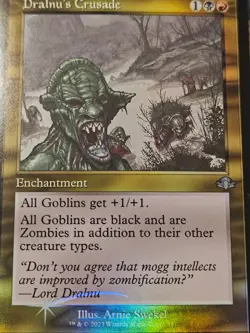 Dralnu's Crusade FOIL Dominaria Remastered MTG Magic - Image 4