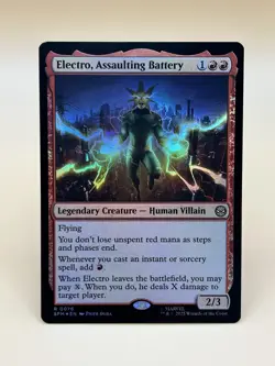 MTG ~ Electro, Assaulting Battery ~ FOIL #0076 Marvel's Spider-Man : NM - Image 1