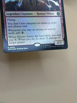 MTG ~ Electro, Assaulting Battery ~ FOIL #0076 Marvel's Spider-Man : NM - Image 3
