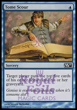 Tome Scour 1x FOIL MTG M11 Core Set Common MINT blue - Image 1