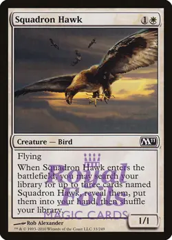 Squadron Hawk 1x FOIL MTG M11 Core Set Common MINT white - Image 1