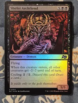 Shefet Archfiend FOIL - Aetherdrift MTG Magic - Image 1