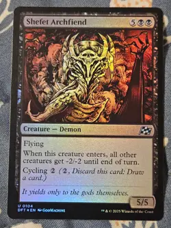 Shefet Archfiend FOIL - Aetherdrift MTG Magic - Image 2