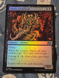 Shefet Archfiend FOIL - Aetherdrift MTG Magic - Image 3