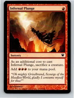 Magic the Gathering Infernal Plunge Innistrad MTG Free Shipping! - Image 1