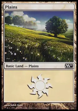 Plains 4x FOIL MTG M11 Core Set Basic Land MINT One of each Art - Image 2