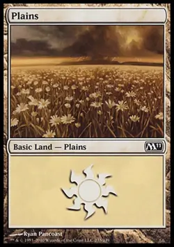 Plains 4x FOIL MTG M11 Core Set Basic Land MINT One of each Art - Image 4