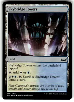 Skybridge Towers Streets of New Capenna FOIL MTG NM - Image 1