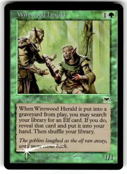 Wirewood Herald Onslaught Foil MTG NM - Image 1