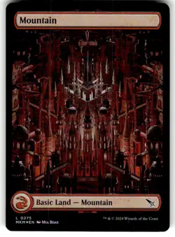 FULL ART FOIL Mountain (0275) Murders at Karlov Manor Regular MTG - Image 1