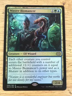 Master Biomancer -Foil Medium Play MTG Double Masters 2022 - Image 1