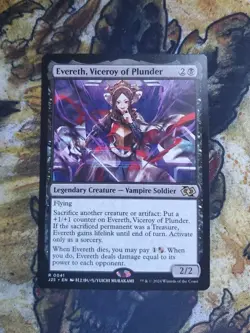 1x Evereth, Viceroy of Plunder, Anime Art, Jumpstart 2025 Foundations, MTG NM - Image 1