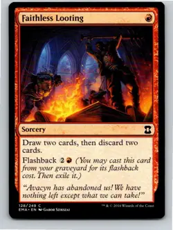 Magic the Gathering Faithless Looting Eternal Masters MTG Free Shipping! - Image 1