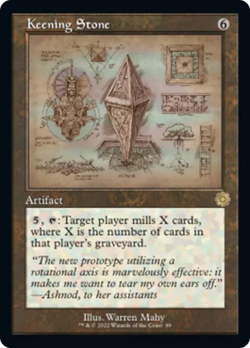 Schematic KEENING STONE mtg NM-M The Brothers War Retro Artifacts Rare - Image 1