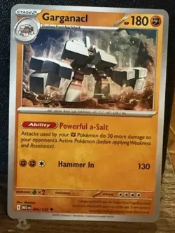 Pokemon TCG - Mega Evolution (MEG EN) Garganacl - #084/132 COMMON FREE SHIPPING - Image 1