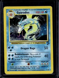 Gyarados Holo Pokemon Base Set 2 #7/130 (HP) A - Image 1