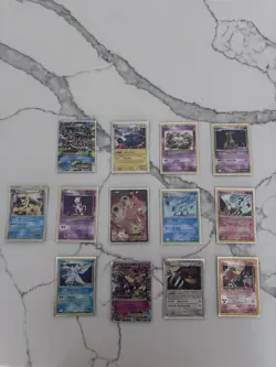 Pokemon TCG Lot 13 Ungraded and Preowned Cards With Sleeves - Image 1