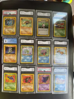 First Editions Pokemon Set Graded 12 Graded Cards - Image 2